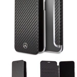 Genuine Mercedes-Benz Dynamic Carbon Book Case for iPhone 8 & iPhone 7-0
