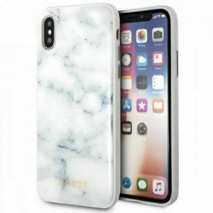 Genuine GUESS Marble Effect Hard Case For iPhone X & XS
