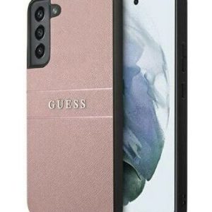 Genuine Guess Saffiano Hard Case Cover For Samsung Galaxy S22 Rose Gold