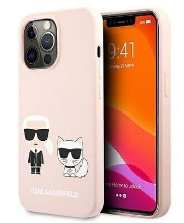 Genuine Karl Lagerfeld Karl & Choupette Mag Safe Silicone Case iPhone 13 Pro
