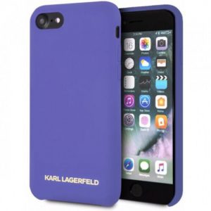 Genuine Karl Lagerfeld Karl Silicone Impact Case for iPhone XS Max in Purple