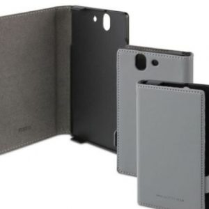 Genuine ROXFIT PREMIUM Book Case For Sony Xperia Z - Grey In Retail Pack