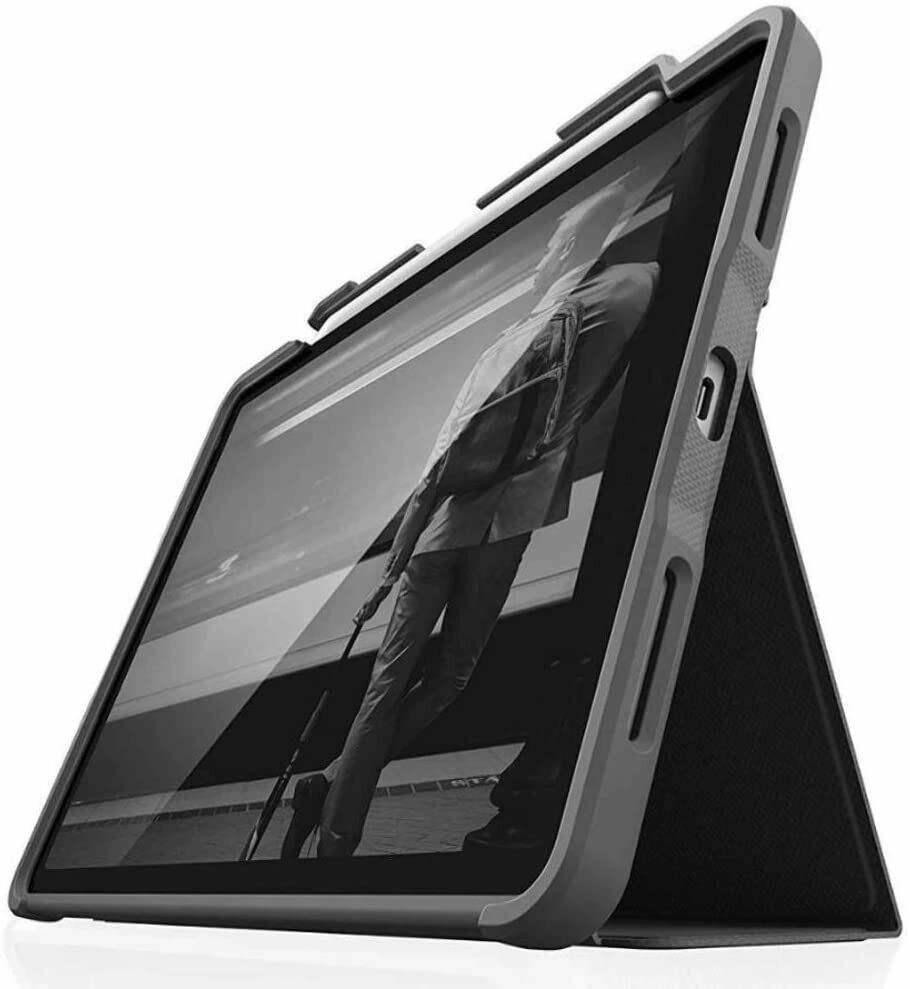 STM Rugged Case Plus Protective Folio Drop Case for Apple iPad Pro 11'' Black