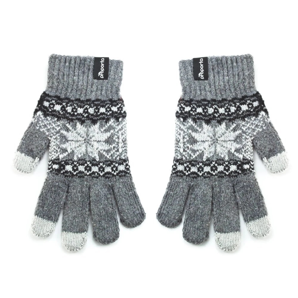 New Proporta Touch Screen Glove Grey - Universal To Work with All Touch Phones
