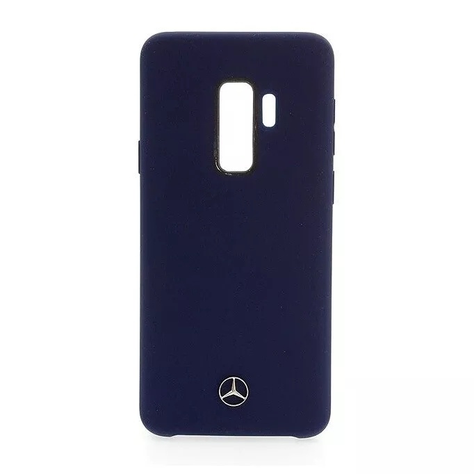 Genuine Mercedes-Benz Liquid Silicone Impact Case for Samsung S9+ in Navy