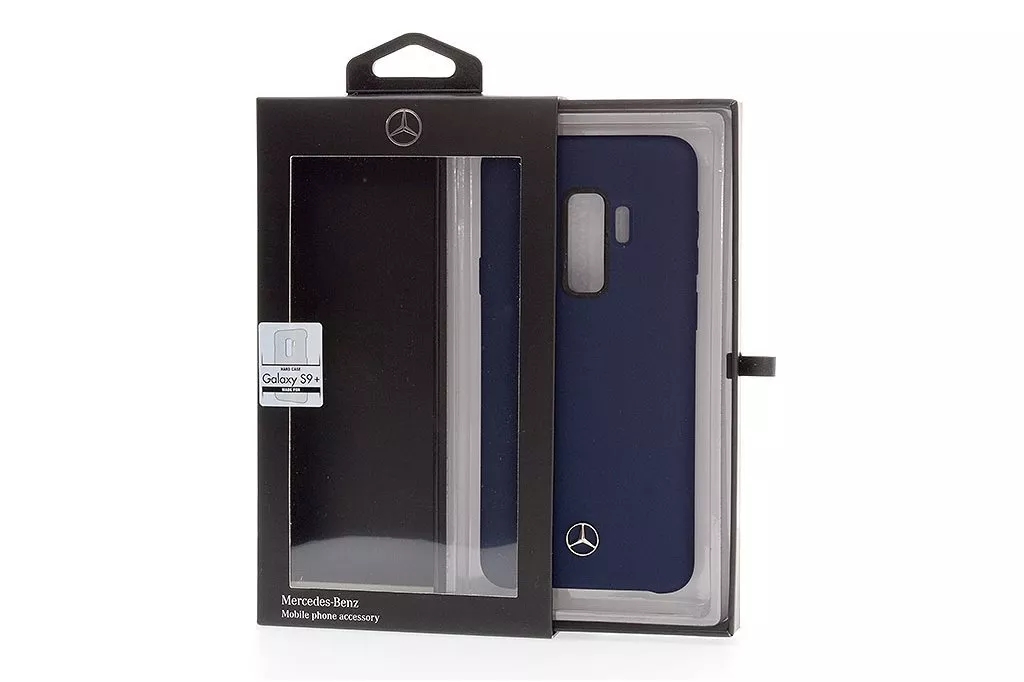 Genuine Mercedes-Benz Liquid Silicone Impact Case for Samsung S9+ in Navy - Image 3