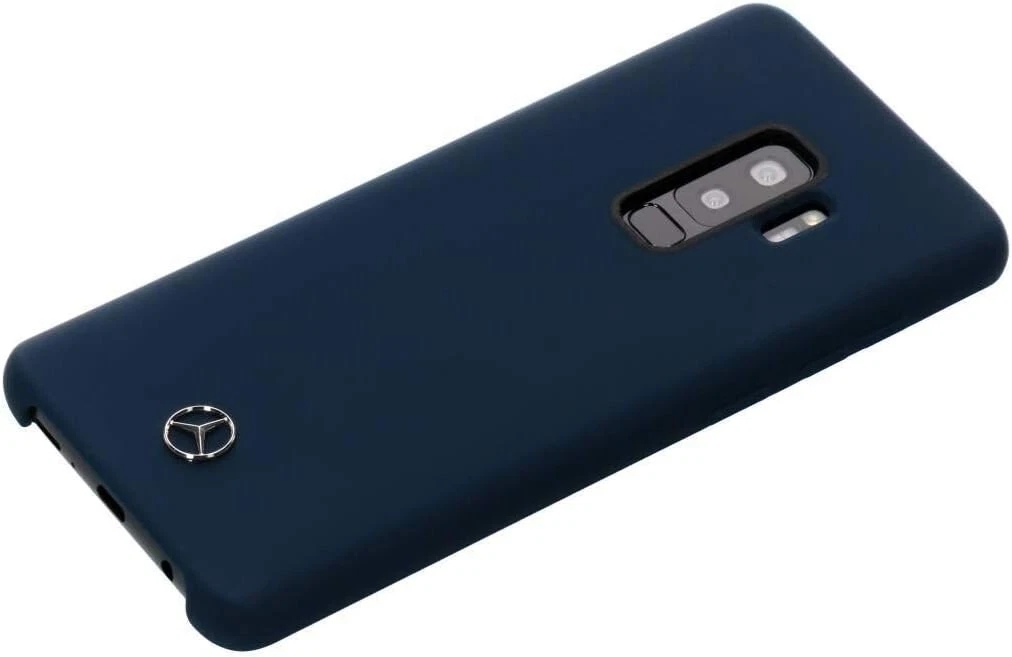 Genuine Mercedes-Benz Liquid Silicone Impact Case for Samsung S9+ in Navy - Image 4