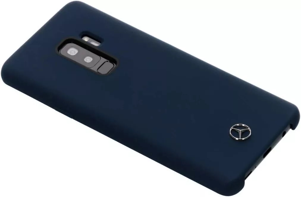Genuine Mercedes-Benz Liquid Silicone Impact Case for Samsung S9+ in Navy - Image 5