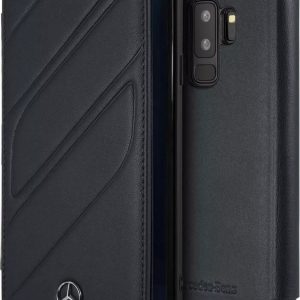 Genuine Mercedes-Benz Organic Leather Impact Book Case for Samsung S9+