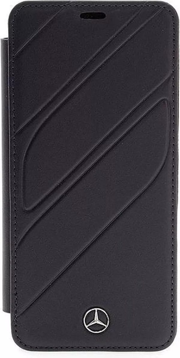 Genuine Mercedes-Benz Organic Leather Impact Book Case for Samsung S9+ - Image 2