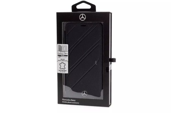 Genuine Mercedes-Benz Organic Leather Impact Book Case for Samsung S9+ - Image 7