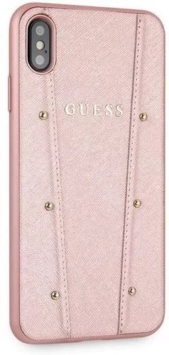 Genuine Guess Charms Kaia Impact Hard Case for iPhone XS & X in Rose Gold - Image 2
