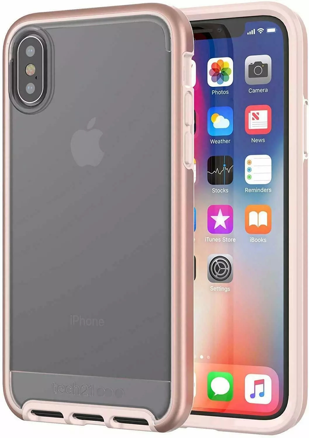 Genuine Tech21 EVO ELITE Drop Protection Case for iPhone X & XS in Rose Gold