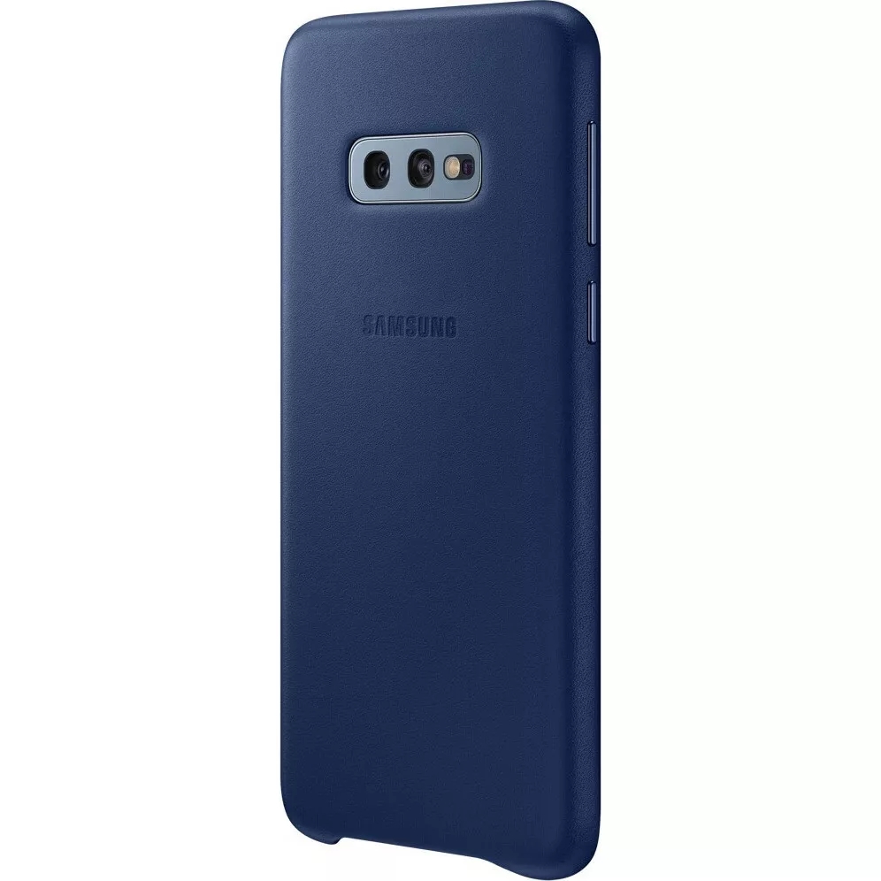 Genuine Samsung Galaxy S10e Blue Leather Protective Cover / Case EF-VG970LNEGW