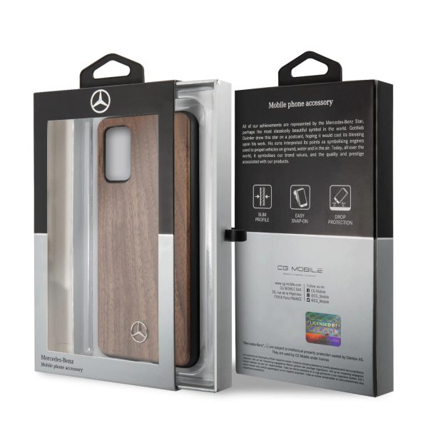 Genuine Mercedes Real Wood Impact Protection Case for Samsung Galaxy S20+ - Image 5