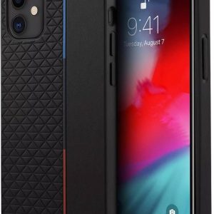 BMW M Sport Triangles Tri-colour Line Cover for iPhone 12 Mini Black