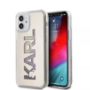 Genuine Karl Lagerfeld Liquid Glitter Multi Mirror Cover for iPhone 12 Mini