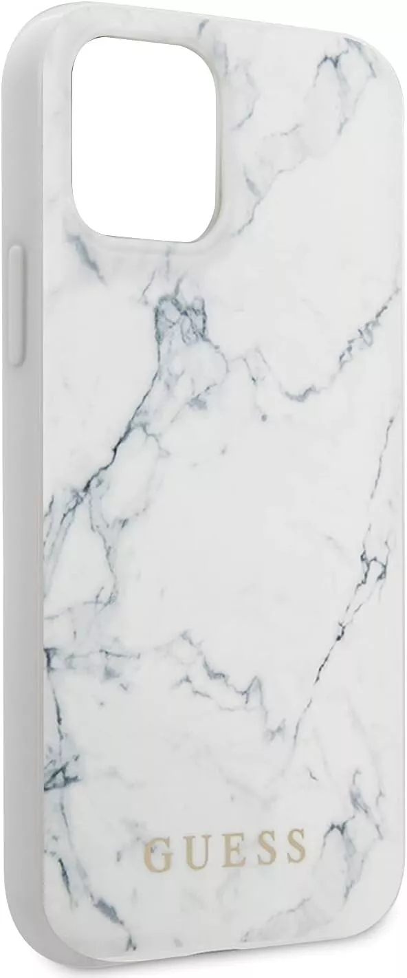 Genuine Guess Marble Cover for iPhone 12 Pro Max - White - Image 5