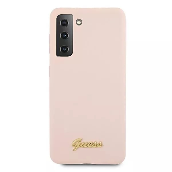 Genuine Guess Pink Silicone Impact Fashion Case Cover for Samsung Galaxy S21+ - Image 3