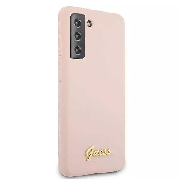 Genuine Guess Pink Silicone Impact Fashion Case Cover for Samsung Galaxy S21+ - Image 4