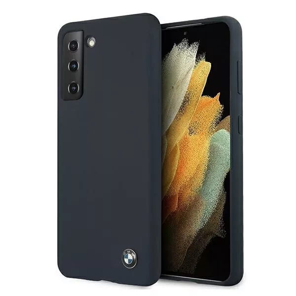 Genuine BMW Signature Logo Navy Silicone Hardcase For Samsung Galaxy S21+