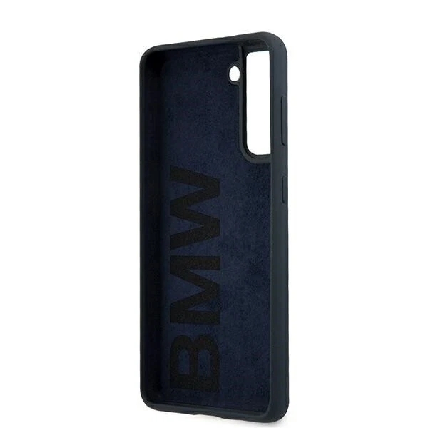 Genuine BMW Signature Logo Navy Silicone Hardcase For Samsung Galaxy S21+ - Image 2