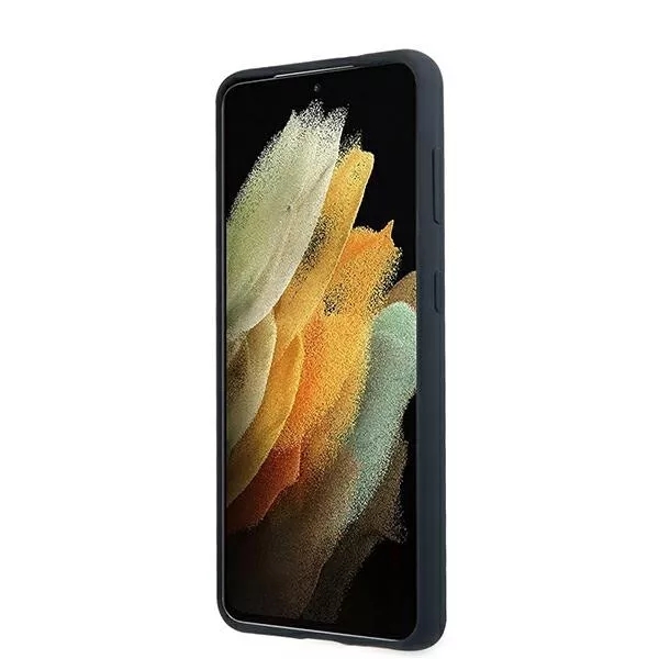 Genuine BMW Signature Logo Navy Silicone Hardcase For Samsung Galaxy S21+ - Image 3