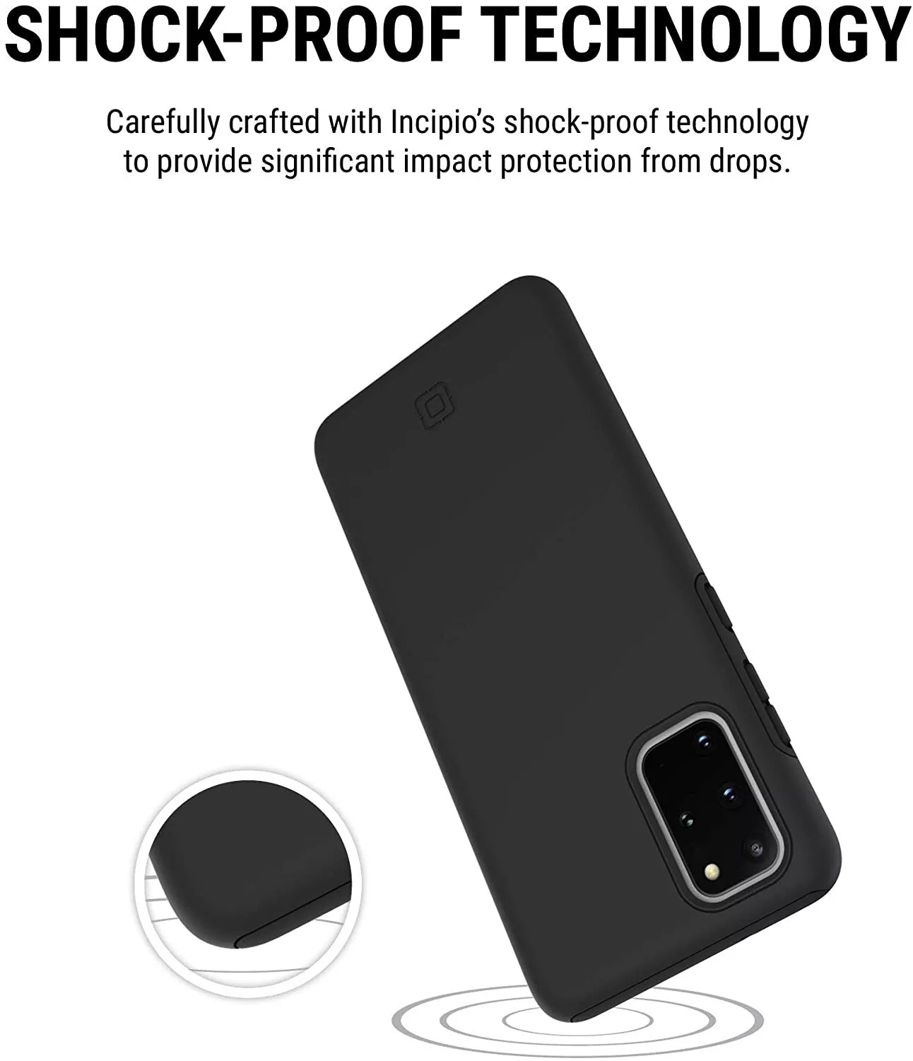Genuine Incipio DualPro Cover for Samsung Galaxy S20+ and S20+ (5G) - Black - Image 5