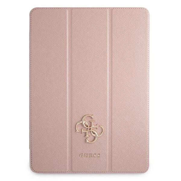 Genuine Guess Saffiano Metal Logo iPad Case Pink For iPad Pro 12.9'' 2020/21 - Image 2