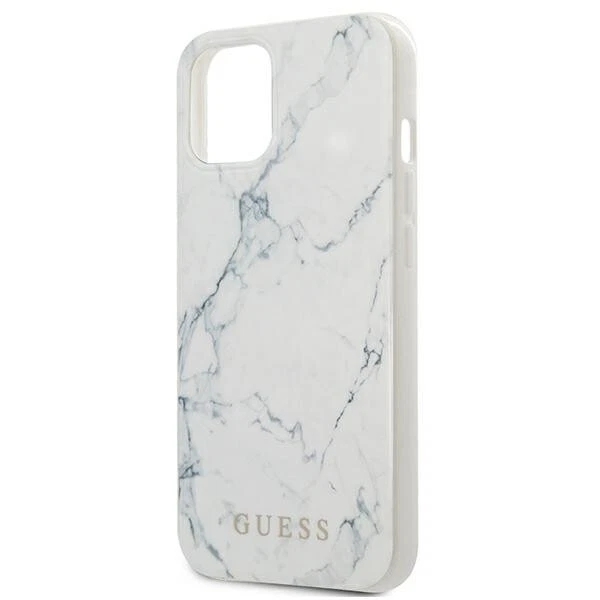 Genuine Guess White Marble Hard Case Cover For Apple iPhone 13 - Image 6