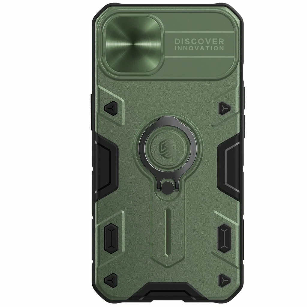 Nillkin CamShild Armor Impact Case for Apple iPhone 13 Green - Image 2