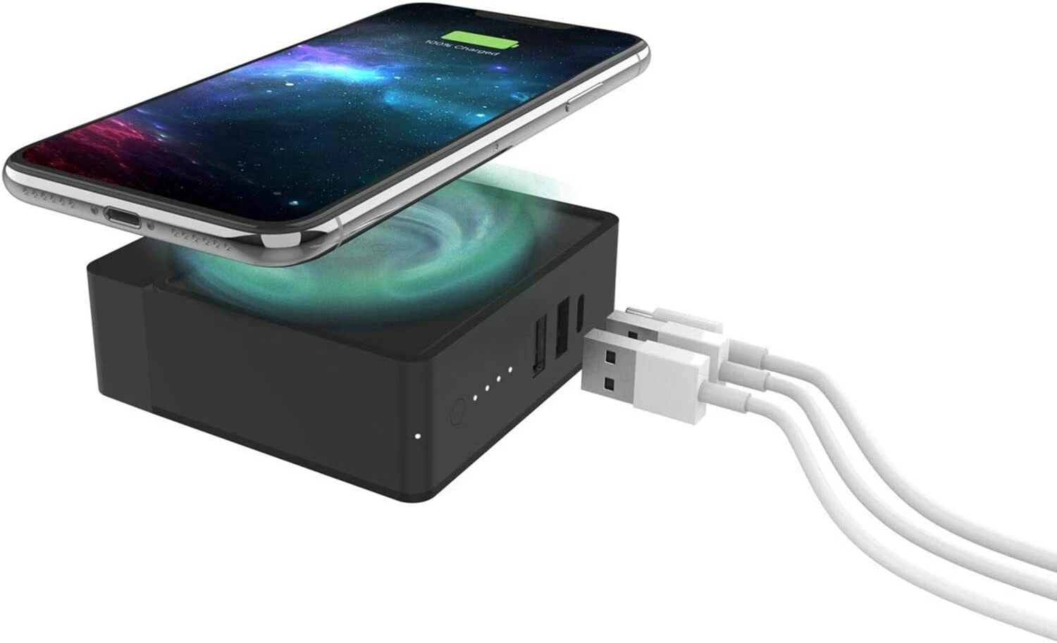 Official Mophie Global Powerstation Hub 6000mAh Black Qi Fast Wireless Charger - Image 3