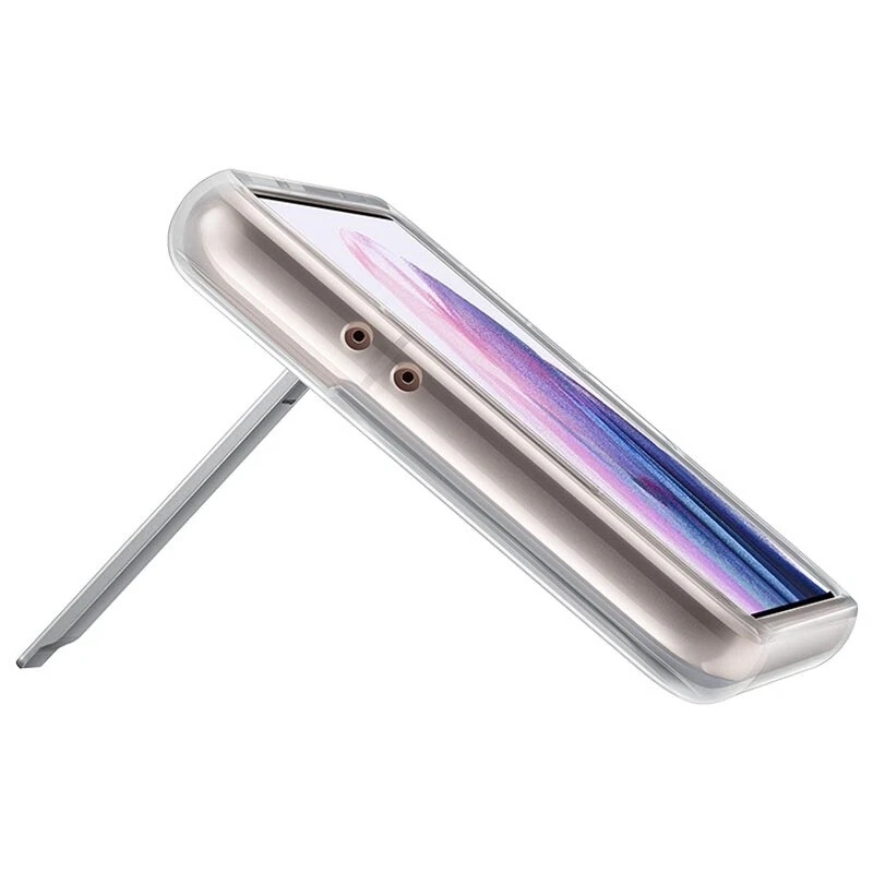 Genuine Samsung Galaxy S21 Plus Clear Standing Cover - Transparent - Image 5