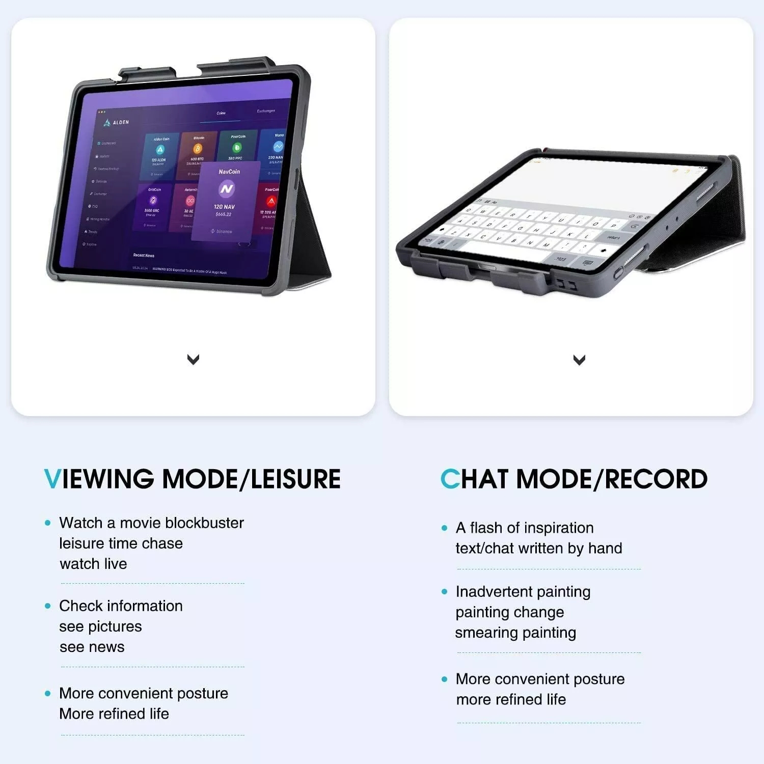 STM Dux Plus Ultra Protective Folio Drop Case for Apple iPad Pro 11'' Black - Image 2