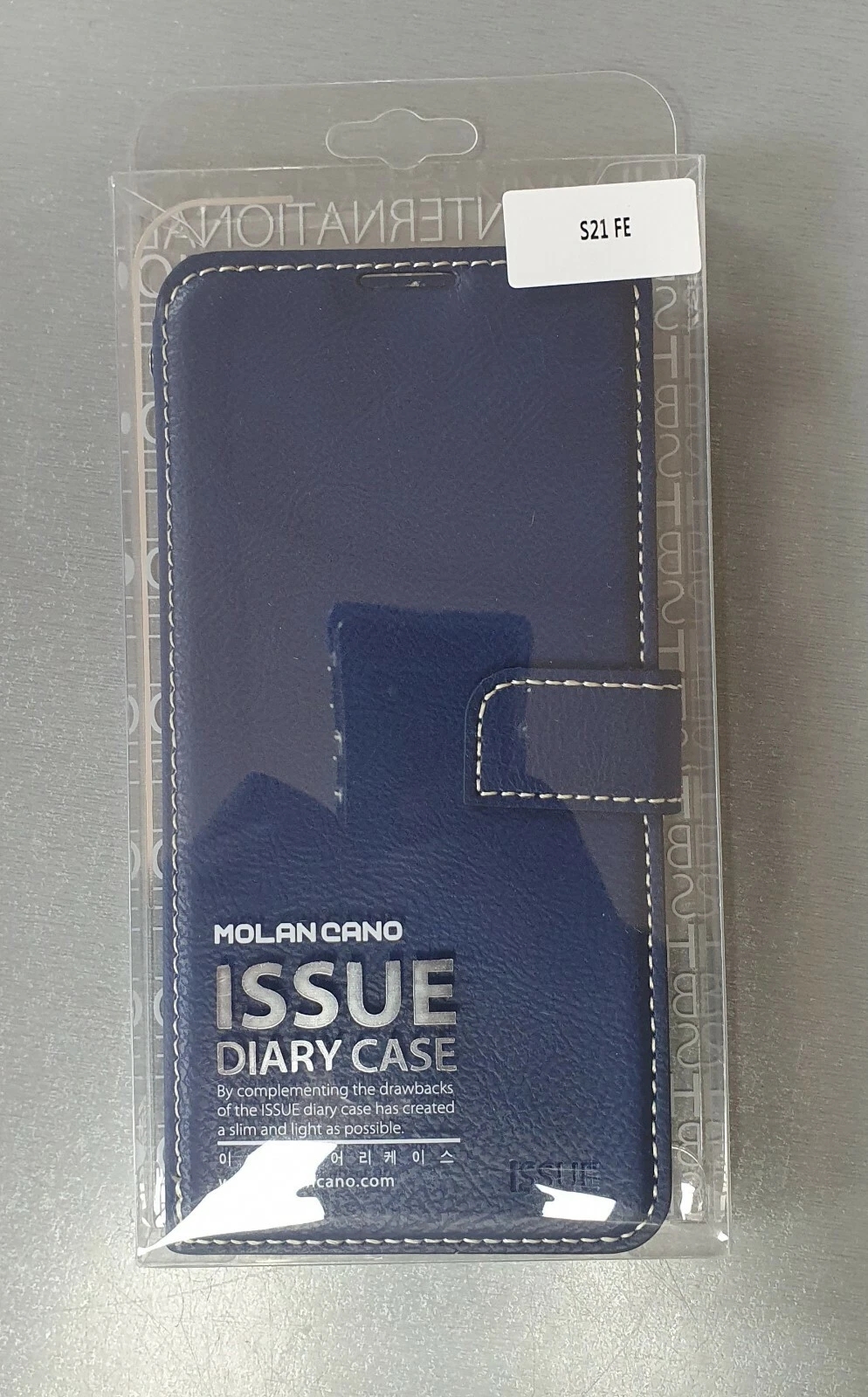 Molancano Wallet Book Case for Samsung Galaxy S21 FE - Blue - Image 2