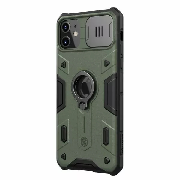Nillkin CamShild Armor Impact Case for Apple iPhone 11 Green with Camera Shield - Image 2