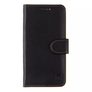 Tactical Field Notes Wallet Book Case for Samsung Galaxy A22 4G with Stand Black