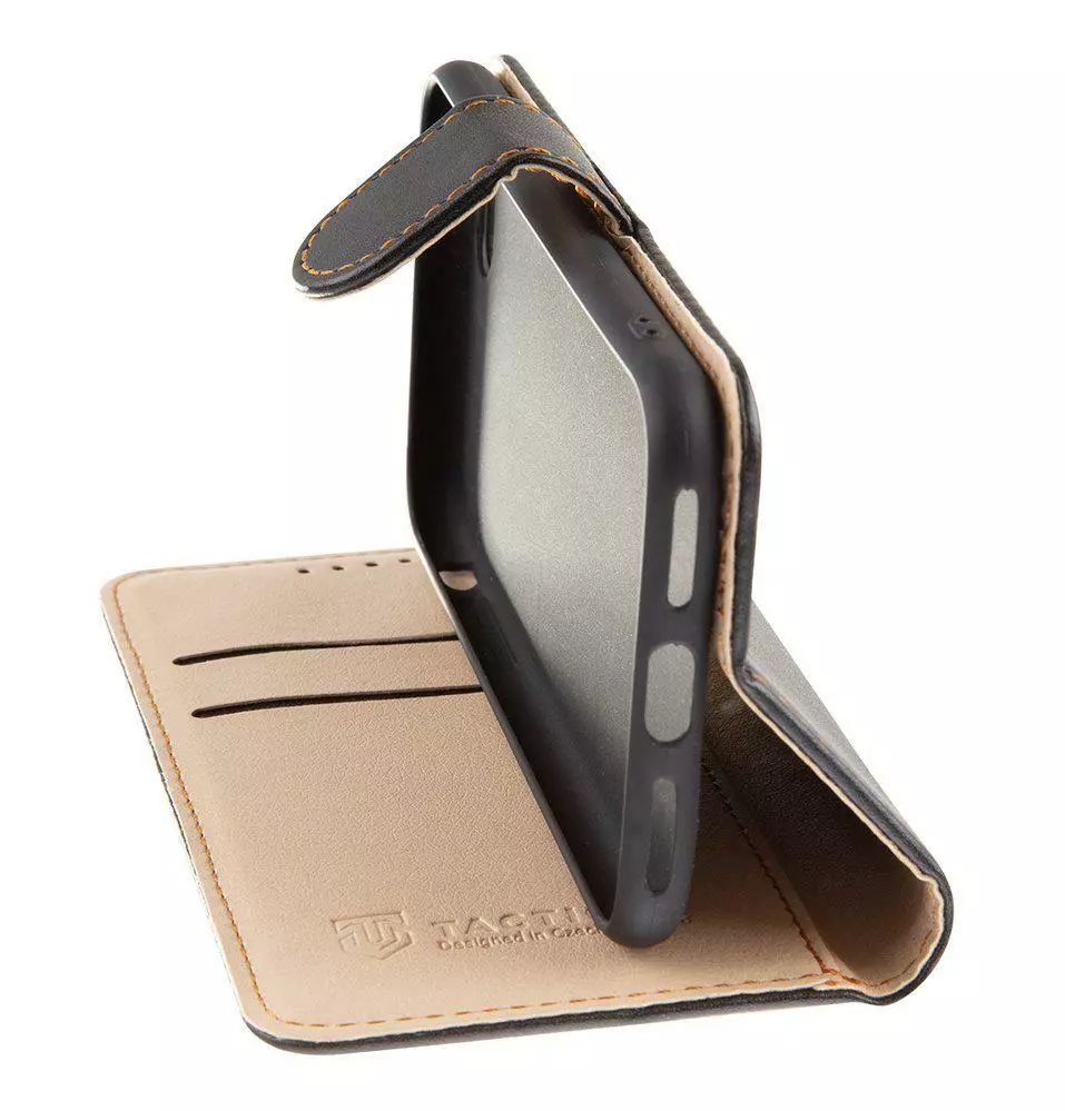 Tactical Field Notes Wallet Book Case for Samsung Galaxy A32 with Stand Black - Image 2