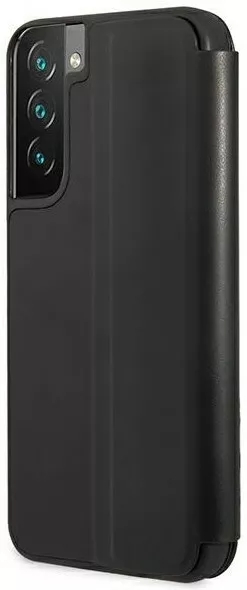 Genuine BMW Carbon Book Wallet Cover for Samsung S22+ Black - Image 5