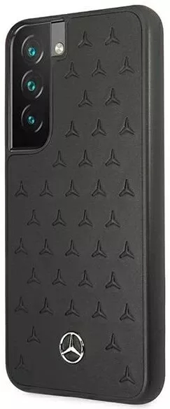 Genuine Mercedes Black Star Leather Case for Samsung Galaxy S22+ - Image 2