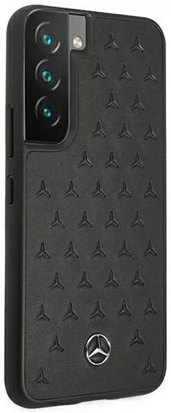 Genuine Mercedes Black Star Leather Case for Samsung Galaxy S22+ - Image 3