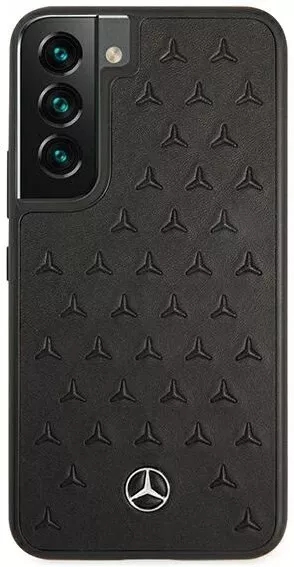 Genuine Mercedes Black Star Leather Case for Samsung Galaxy S22+ - Image 4