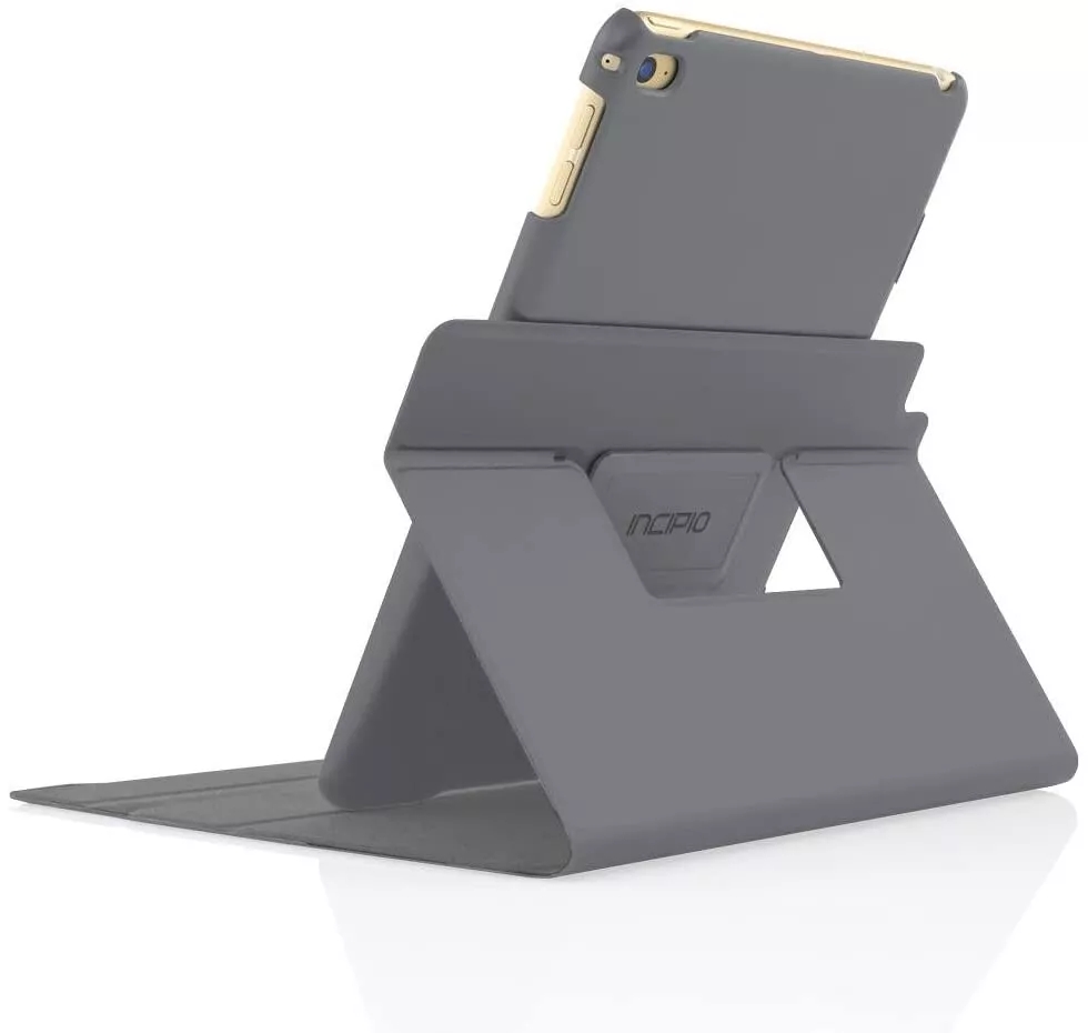Incipio Archer Slim Folio Case With Rotating Base For iPad Mini 4 - Grey - Image 5