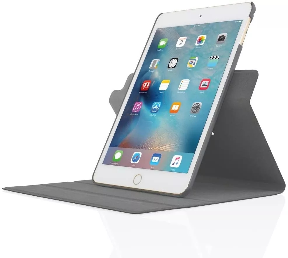 Incipio Archer Slim Folio Case With Rotating Base For iPad Mini 4 - Grey - Image 6