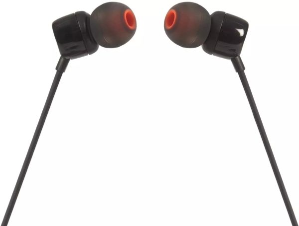 JBL T110 In-Ear Headphones - Black 3.5MM Jack Built in Mic - Image 2