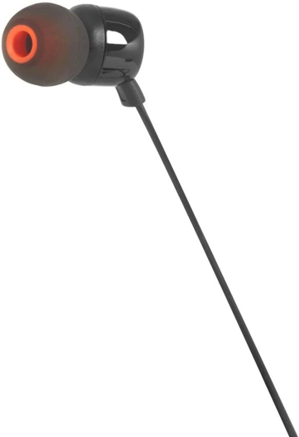 JBL T110 In-Ear Headphones - Black 3.5MM Jack Built in Mic - Image 5