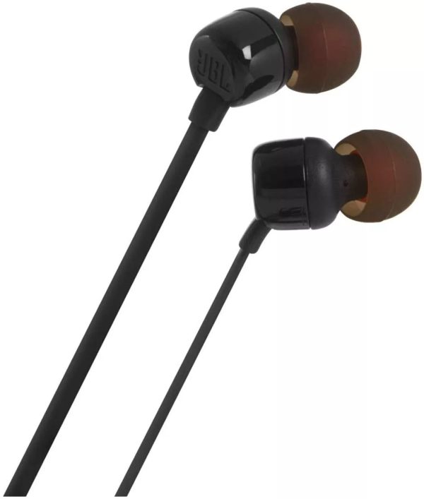 JBL T110 In-Ear Headphones - Black 3.5MM Jack Built in Mic - Image 6