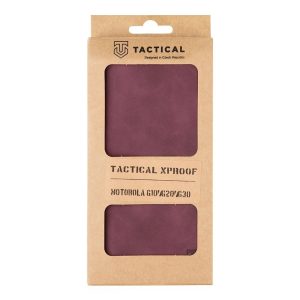 Tactical Xroof Wallet Book Case for Motorola G10/G20/G30 - Red Beret/Violet