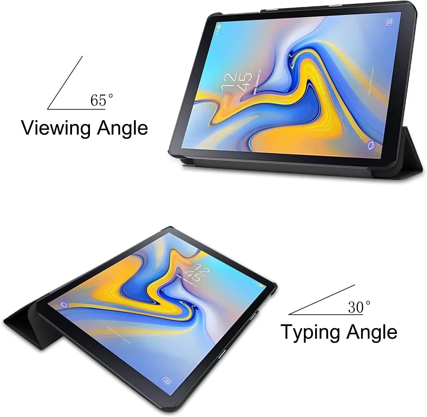 Tatical Book Case For Samsung Tab T583 10.1" in Black - Image 5