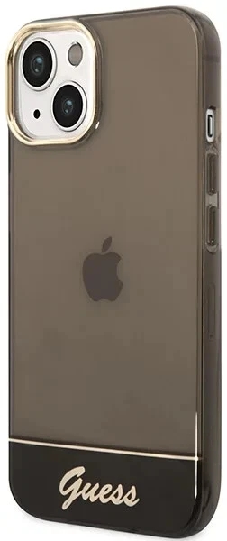 Genuine Guess Vintage Logo Translucent Black Case Cover For Apple iPhone 14 - Image 4
